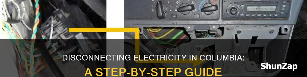 how to disconnect electricity city of columbia