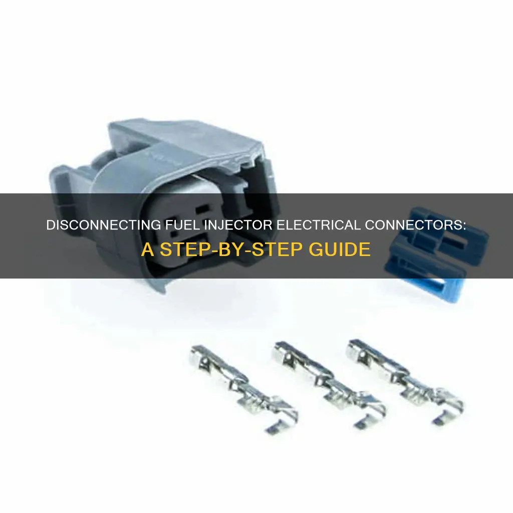 how to disconnect fuel injector electrical connector