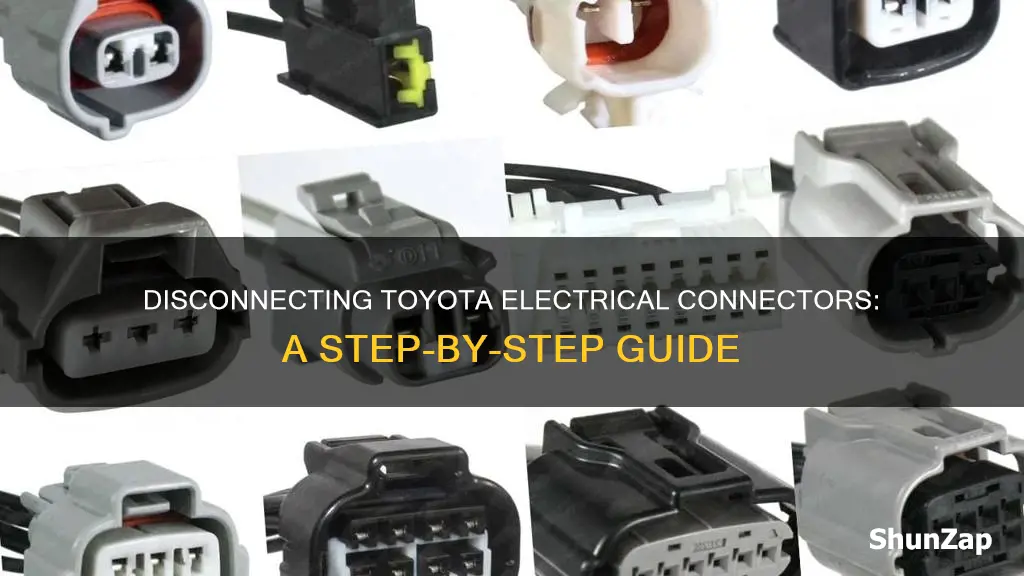 how to disconnect toyota auto electrical connectors