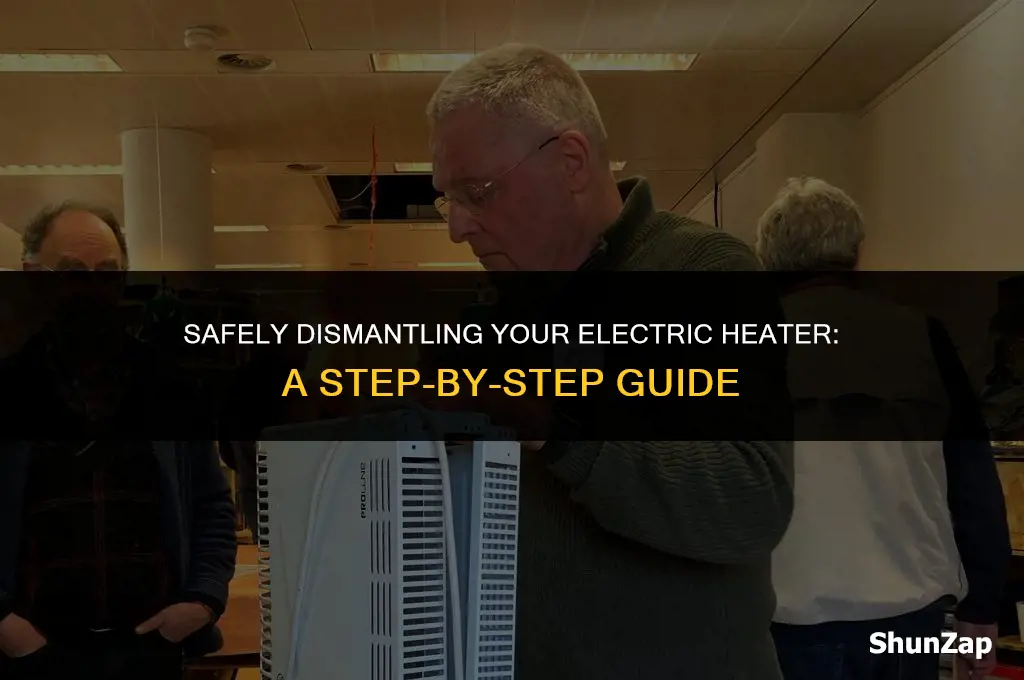 how to dismantle an electric heater