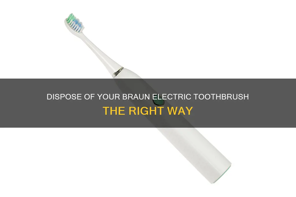 how to dispose of braun electric toothbrush