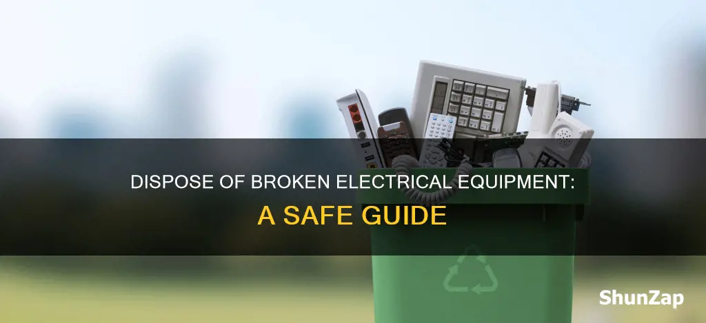 how to dispose of broken electrical equipment