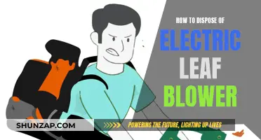 Dispose of Your Electric Leaf Blower the Right Way