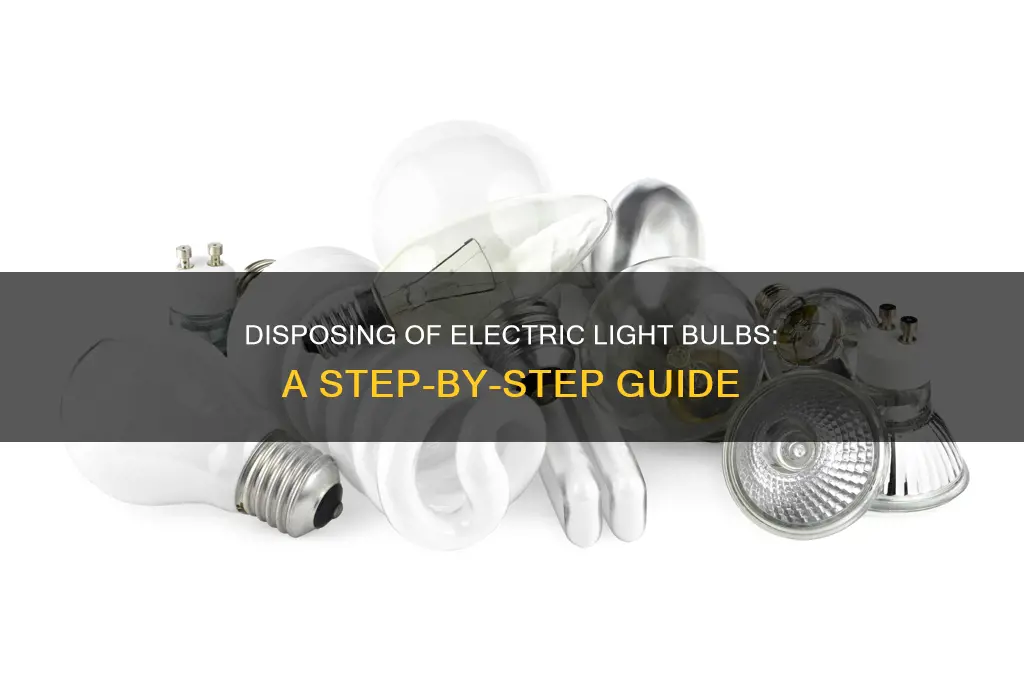 how to dispose of electric light bulbs