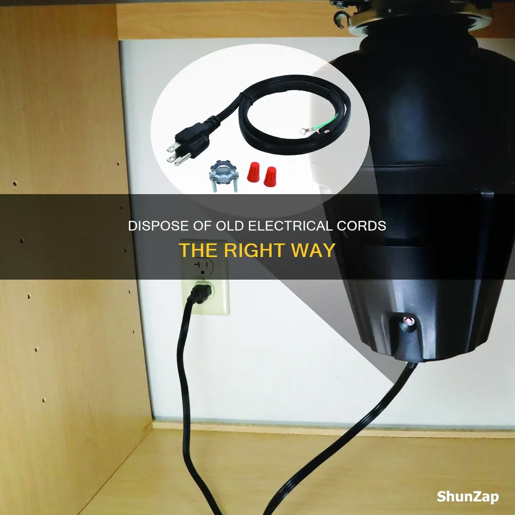 how to dispose of old electrical cords