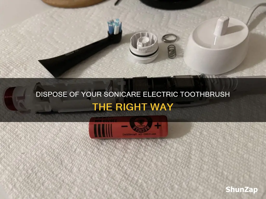 how to dispose of sonicare electric toothbrush