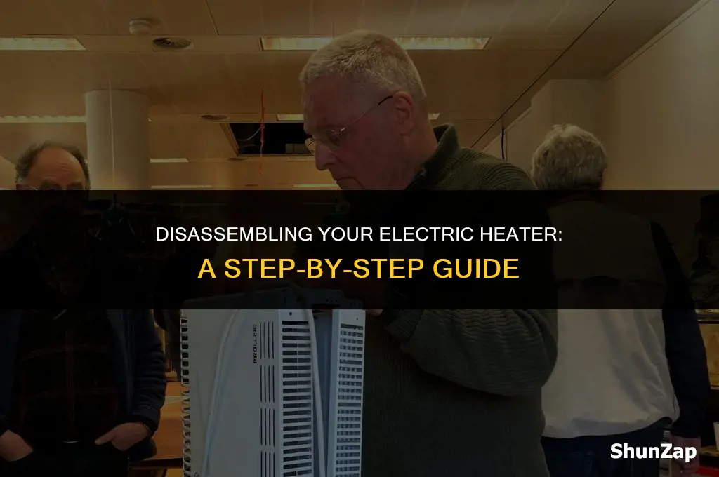how to dissemble an electric heater