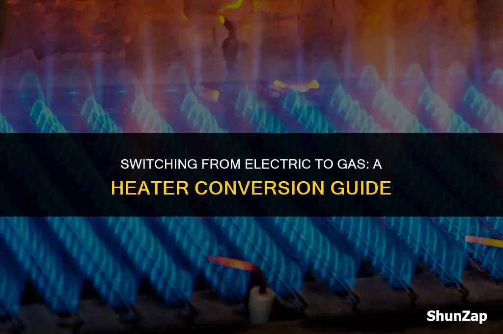 how to do a electric to gas conversion for heater