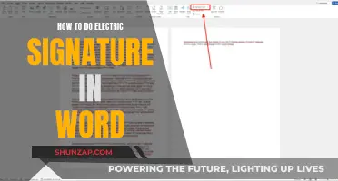 Add Electronic Signatures to Word Documents