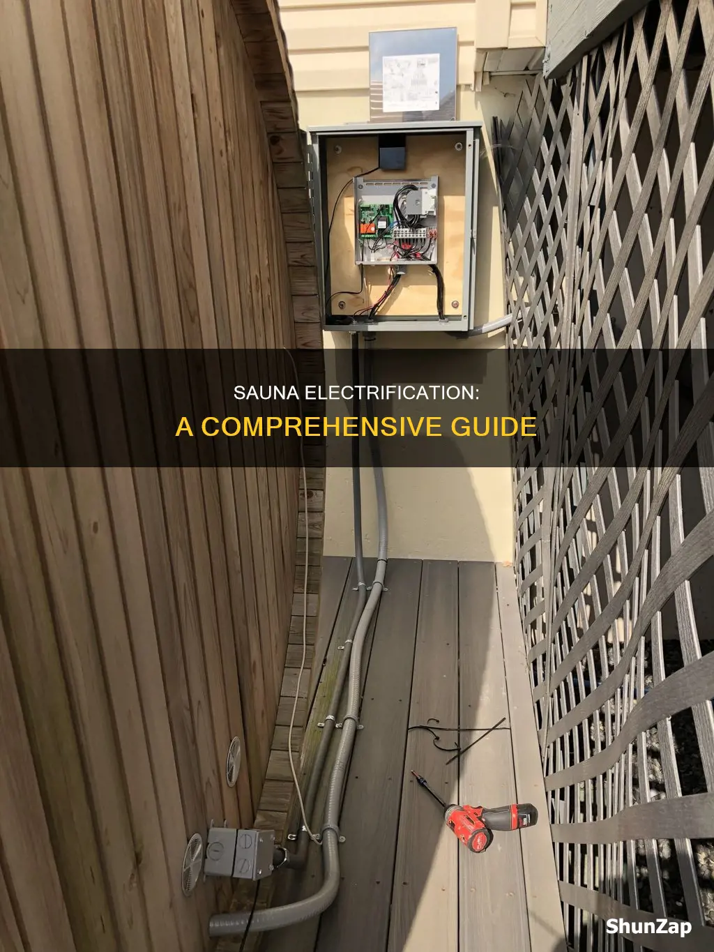 how to do electricity in a sauna