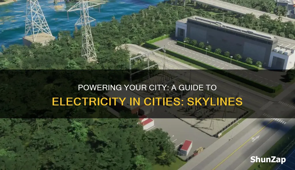 how to do electricity in cities skylines