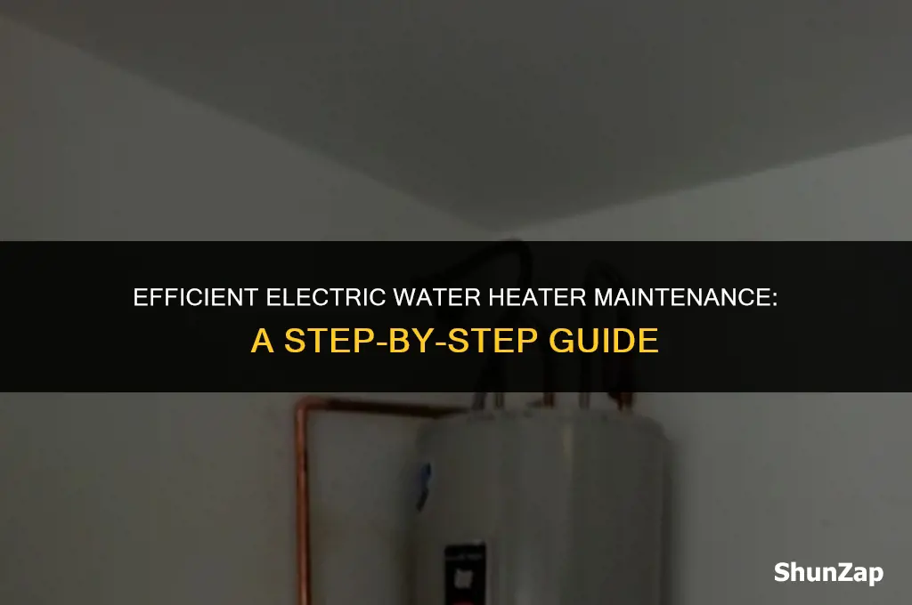 how to do maintenabce on electric water heater