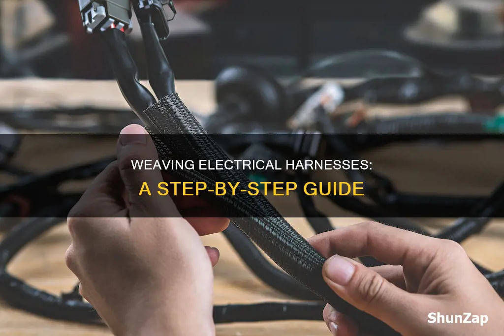 how to do weaving on electrical harness
