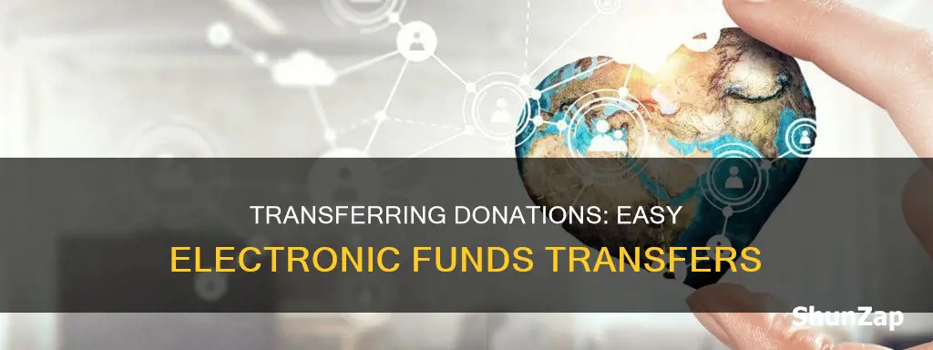 how to donate by electric funds transfer