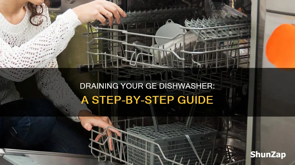 how to drain a general electric dishwasher