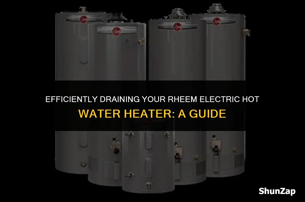 how to drain a rheem electric hot water heater