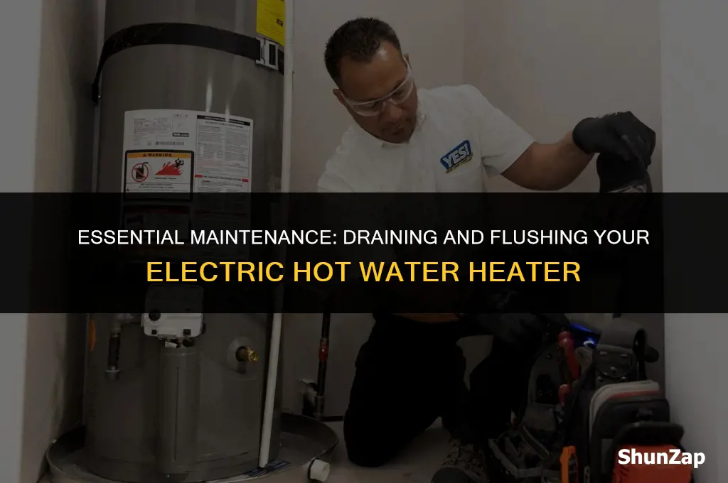 how to drain and flush an electric hot water heater