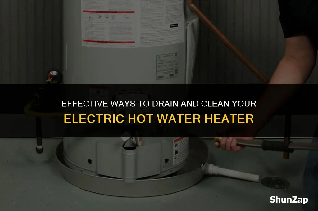 how to drain electric hot water heater full of sediments