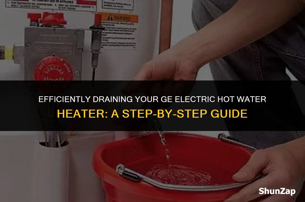 how to drain ge electric hot water heater