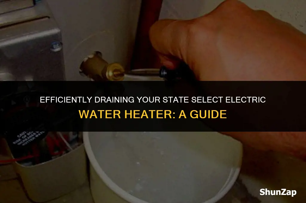 how to drain state select electric water heater