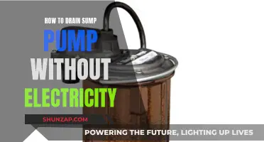 Draining Sump Pumps: No-Electricity Methods and Steps