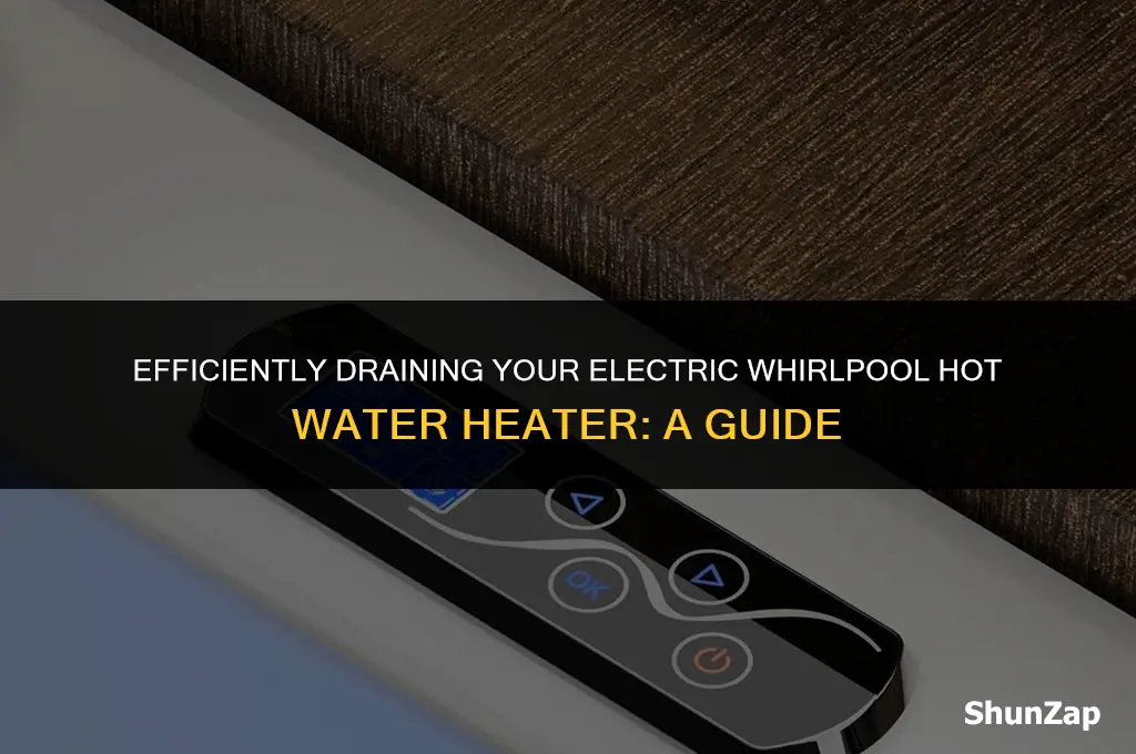 how to dralin an electric whirlpool hot water heater