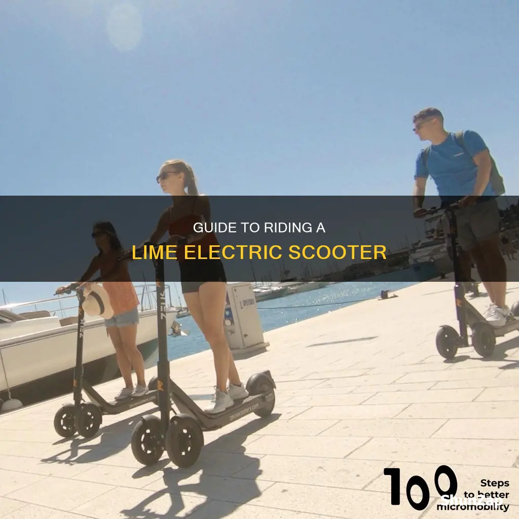 how to drive a lime electric scooter