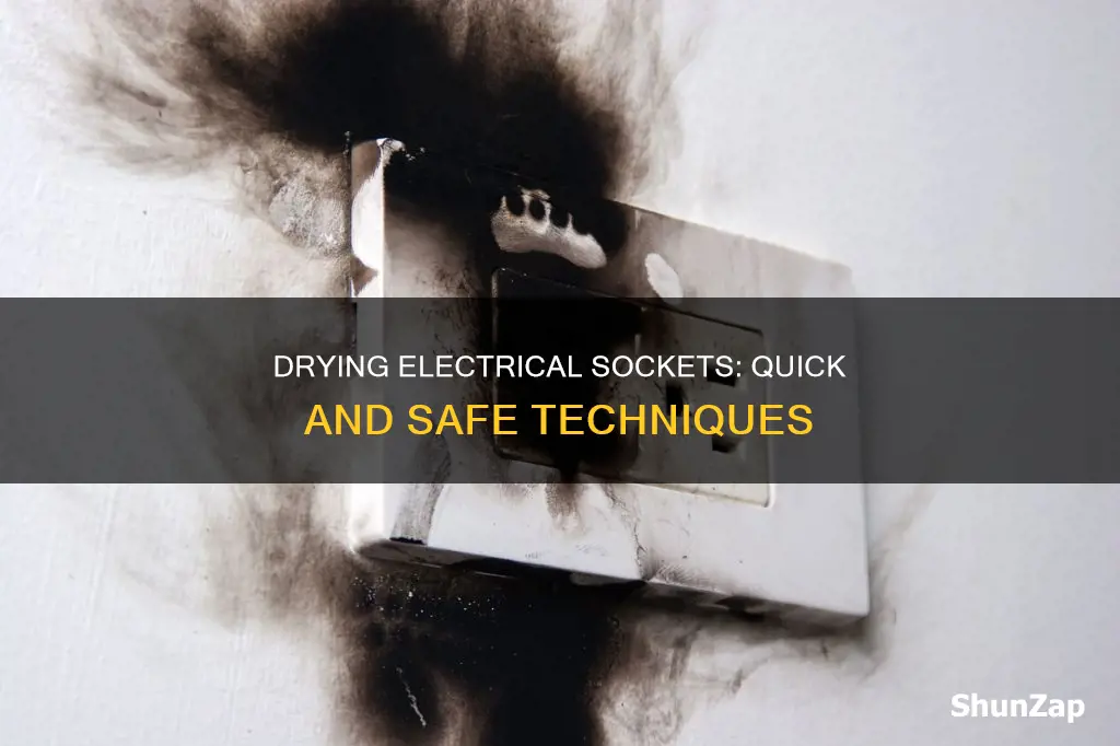 how to dry out an electrical socket