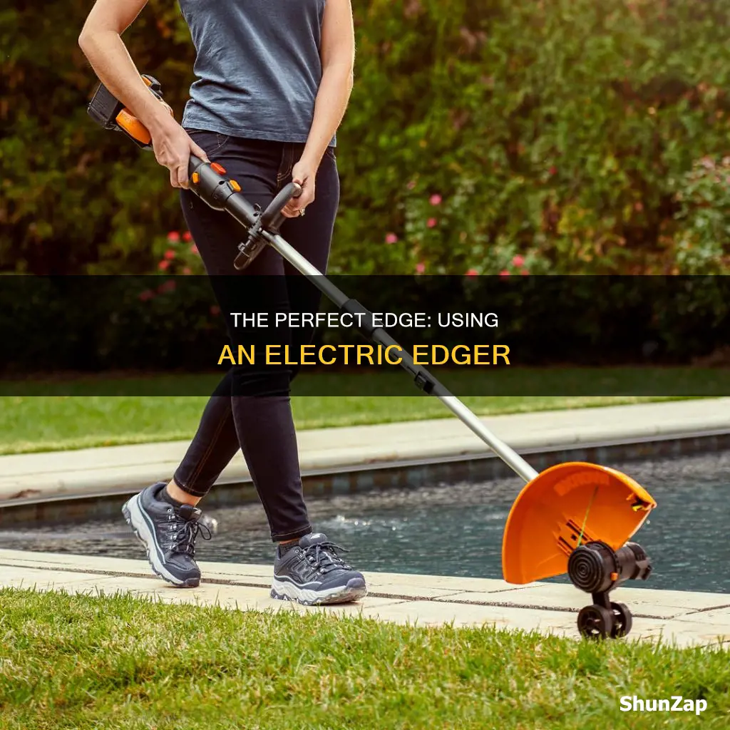 how to edge with an electric edger