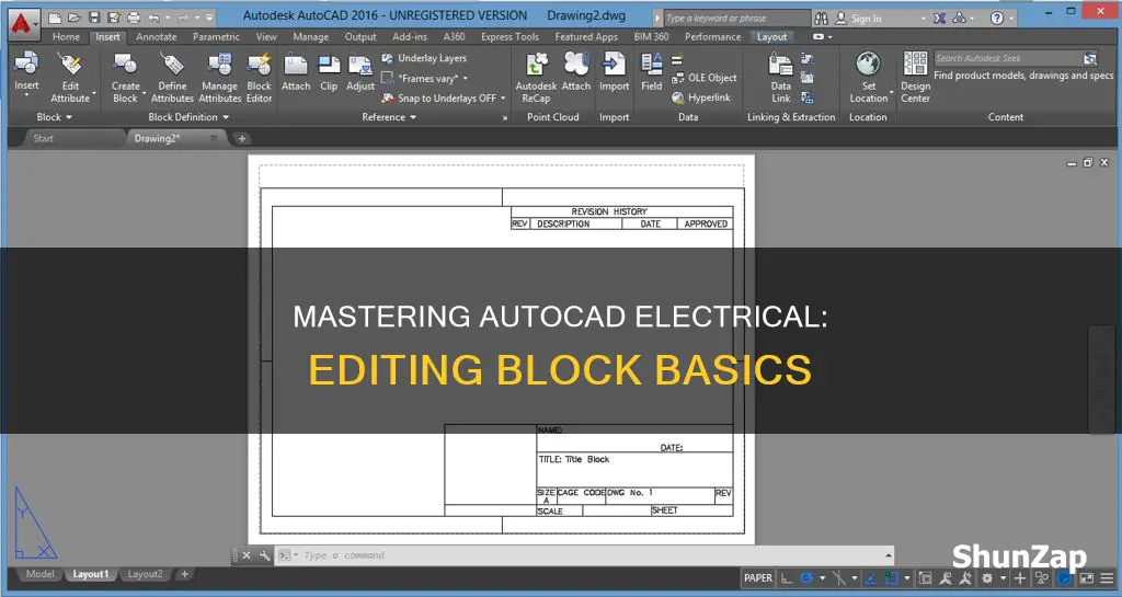 how to edit block in autocad electrical