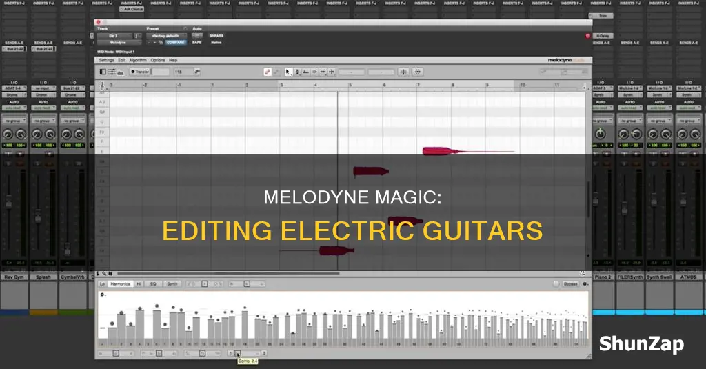 how to edit electric guitars in melodyne