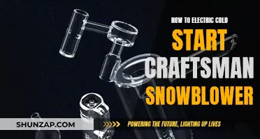 Craftsman Snowblower: Electric Cold Start Guide