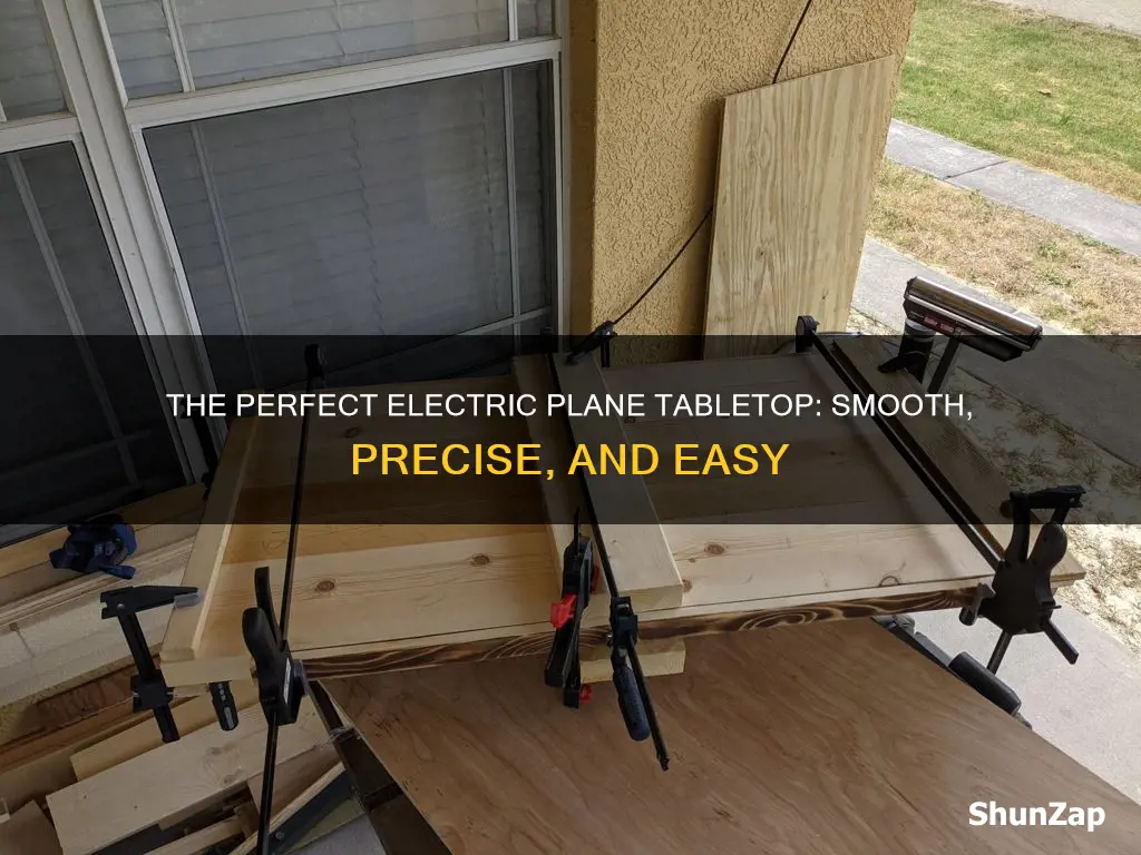 how to electric plane a table top