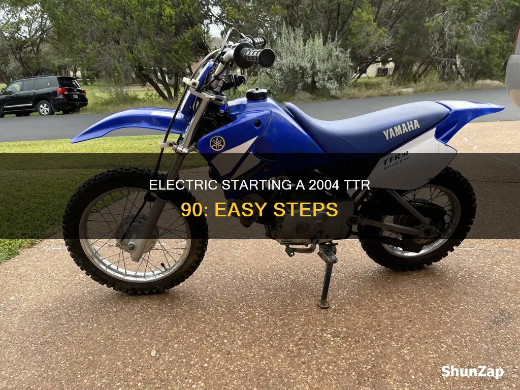 how to electric start 2004 ttr 90