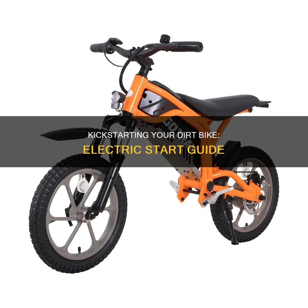 how to electric start a dirt bike