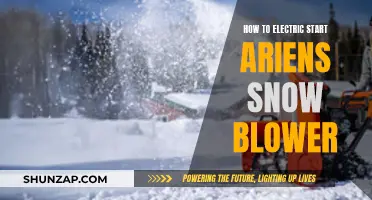 Electric-Start your Ariens Snow Blower: A Step-by-Step Guide