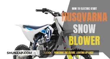 Easy Electric Start for Your Husqvarna Snow Blower