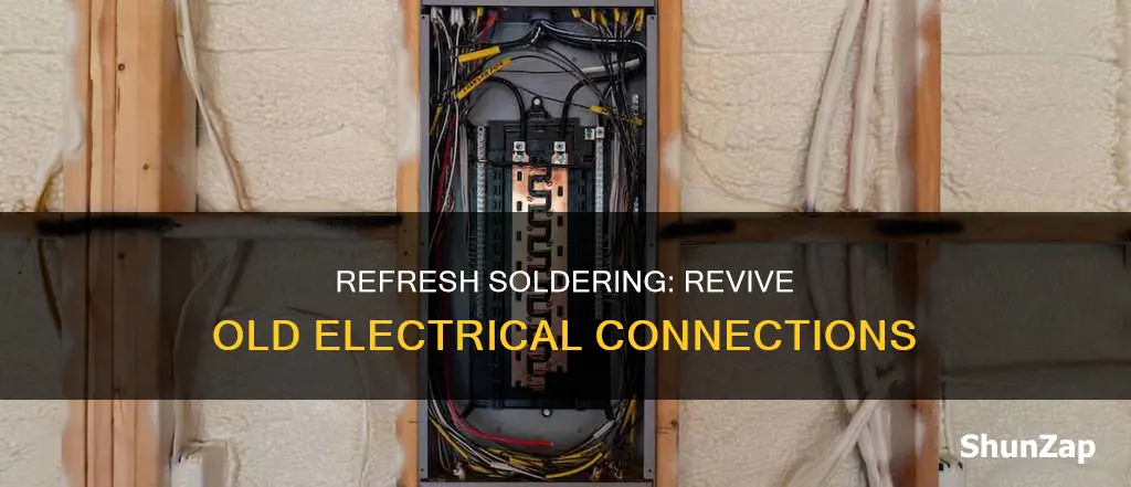 how to electrical solder over old connections