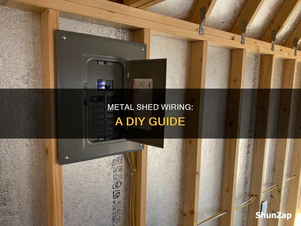 how to electrical wiring in metal shed
