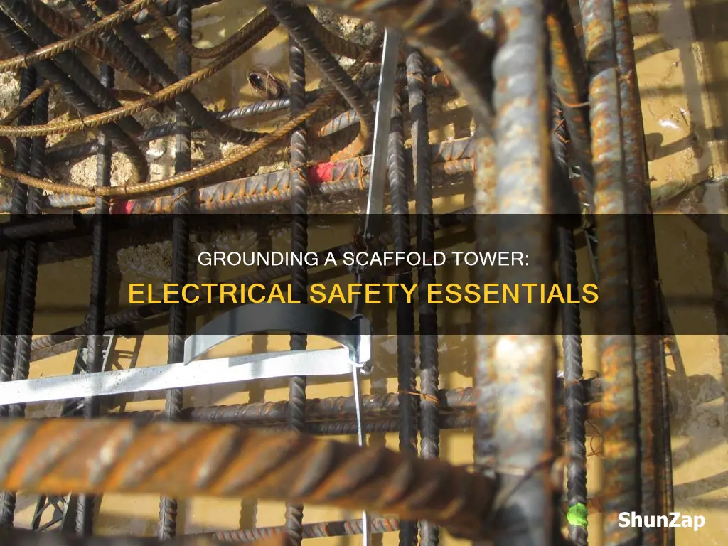 how to electrically ground a scaffold tower