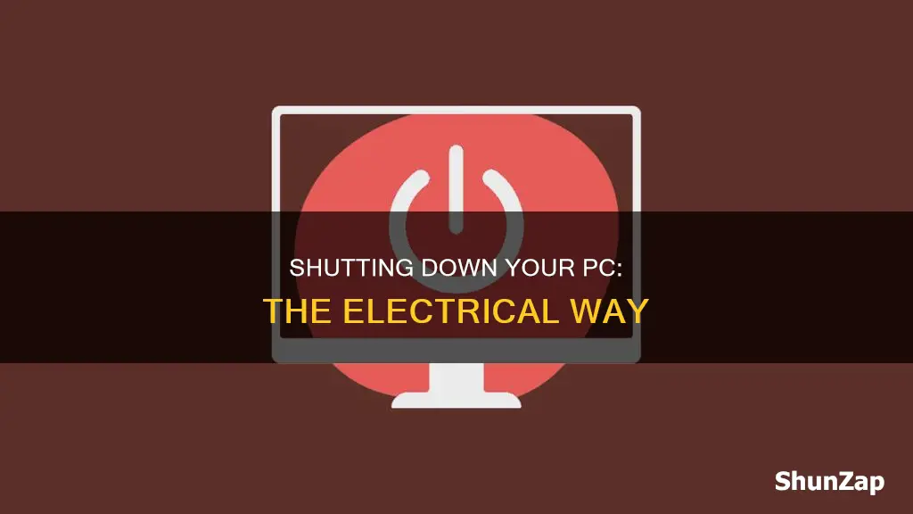 how to electrically shut down a pc