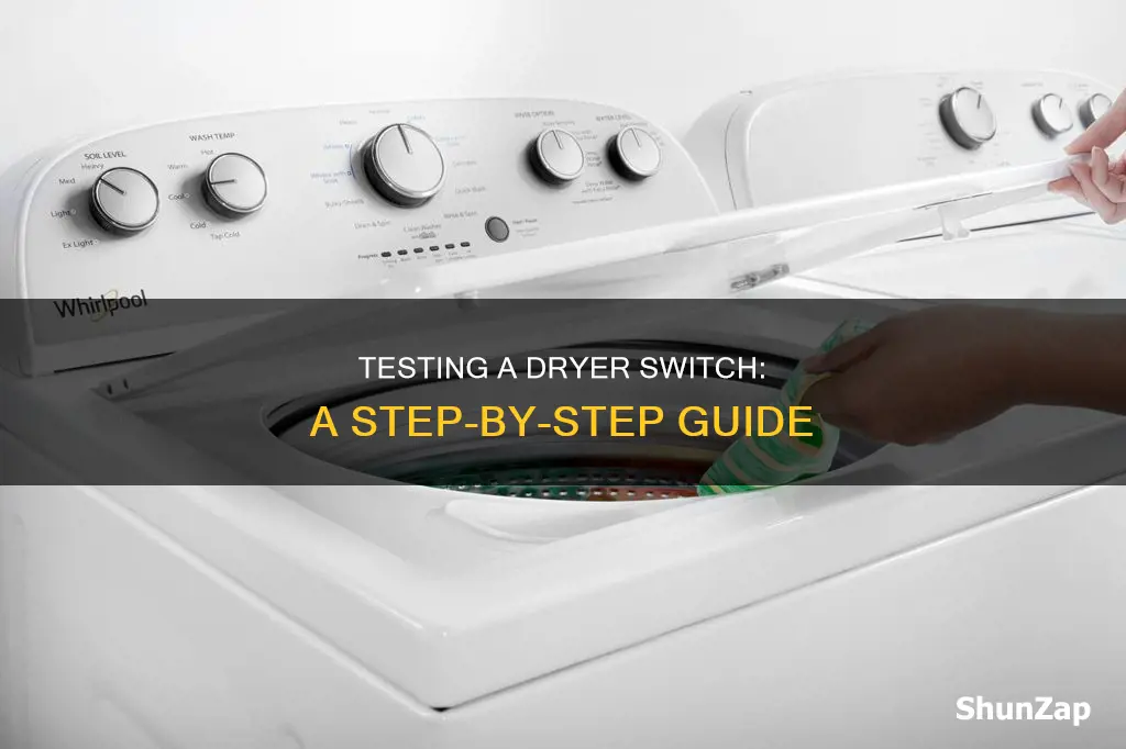 how to electrically test a dryer switch