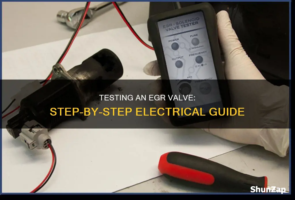 how to electrically test an egr valve