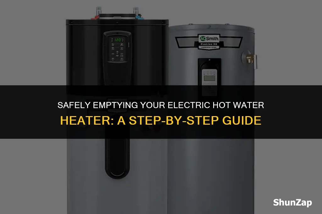 how to empty an electric hot water heater