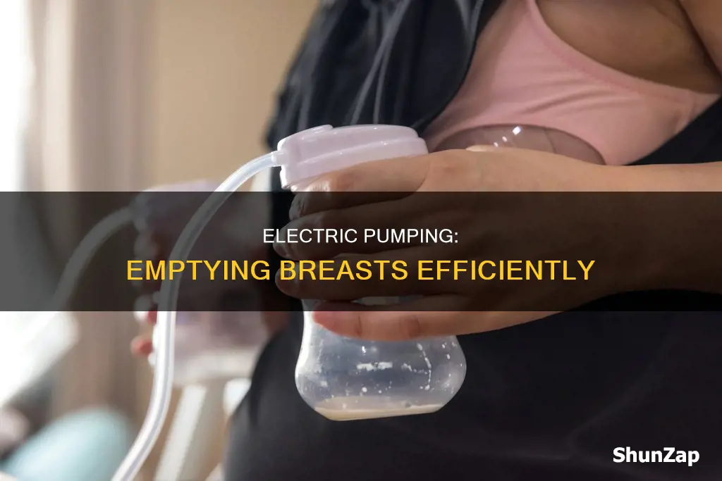 how to empty breast with electric pump