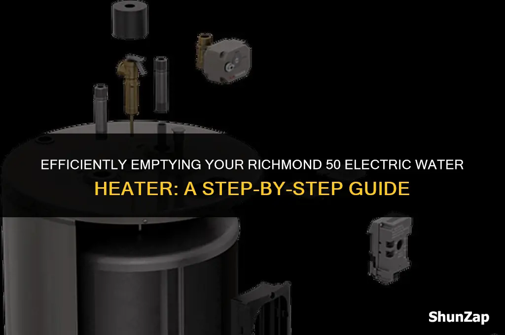 how to empty water from richmond 50 electric water heater