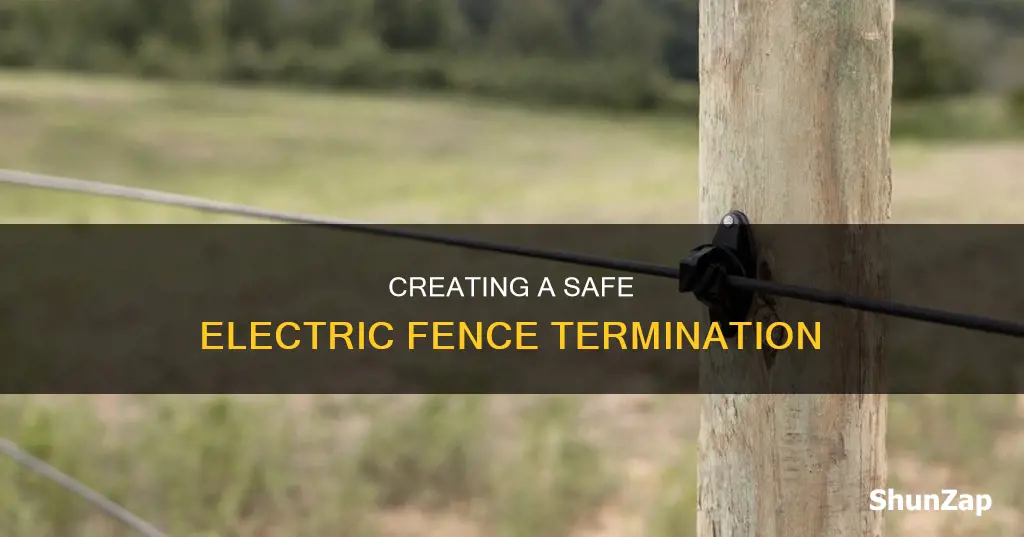 how to end a polywire electric fence
