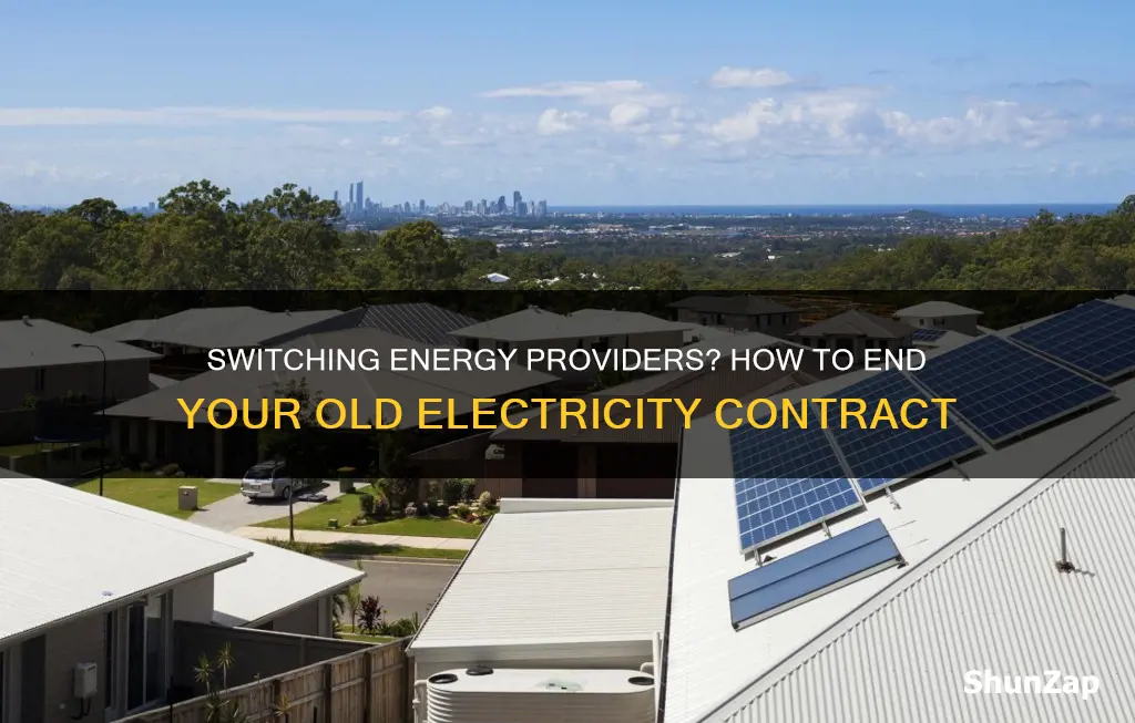 how to end contract from previous electricity
