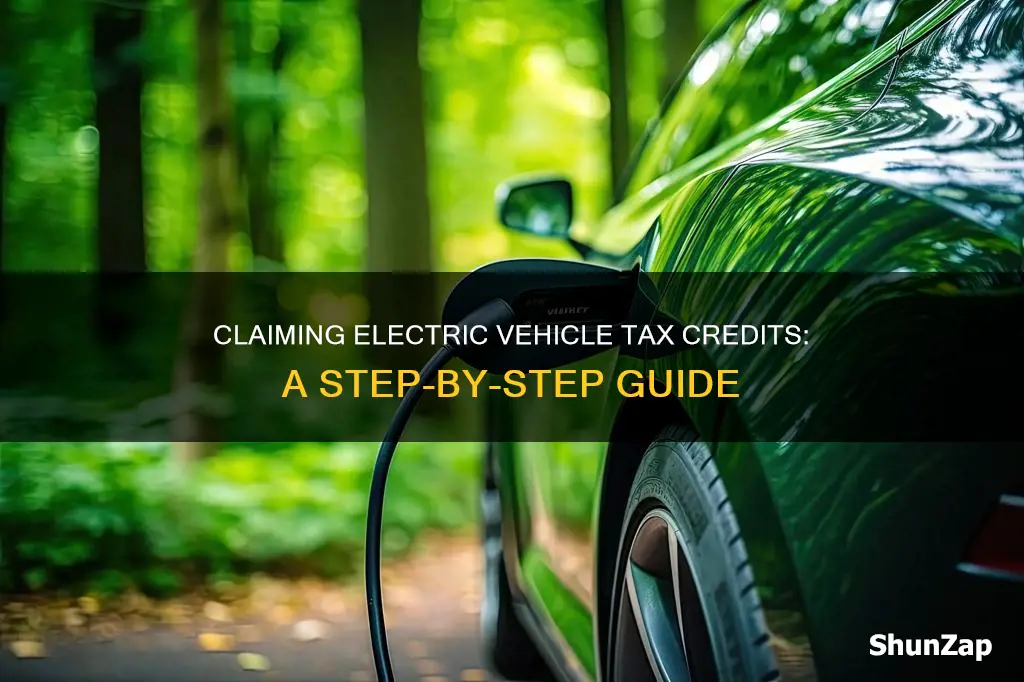 how to enter electric vehicle tax credit