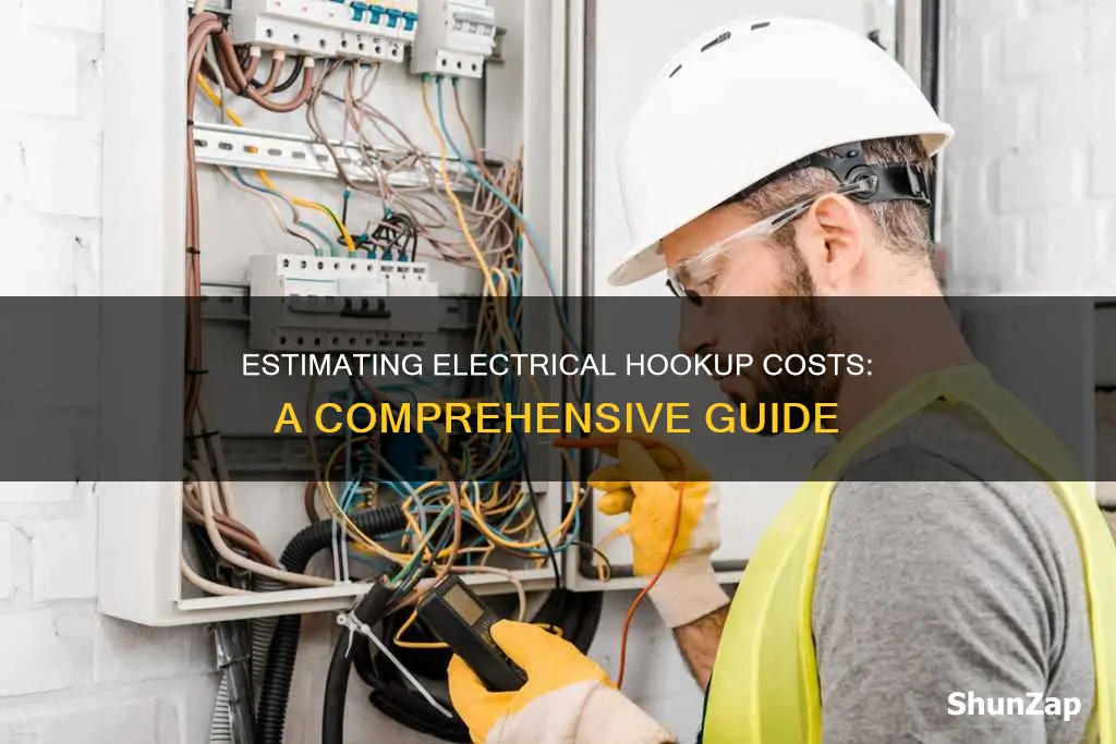 how to estimate electrical hook up cost